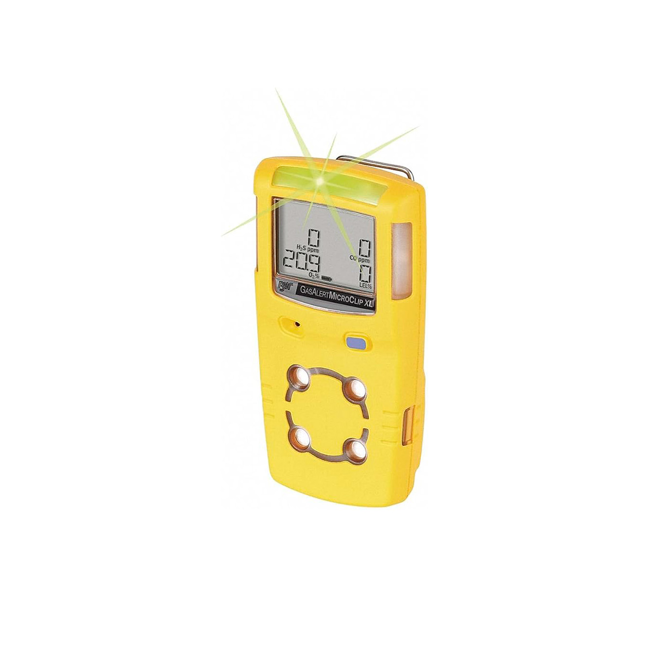 Gas Alert Micro Clip XL MCXLXW00YNA 2 Gas Alert Micro Clip XL MCXLXW00YNA encendido