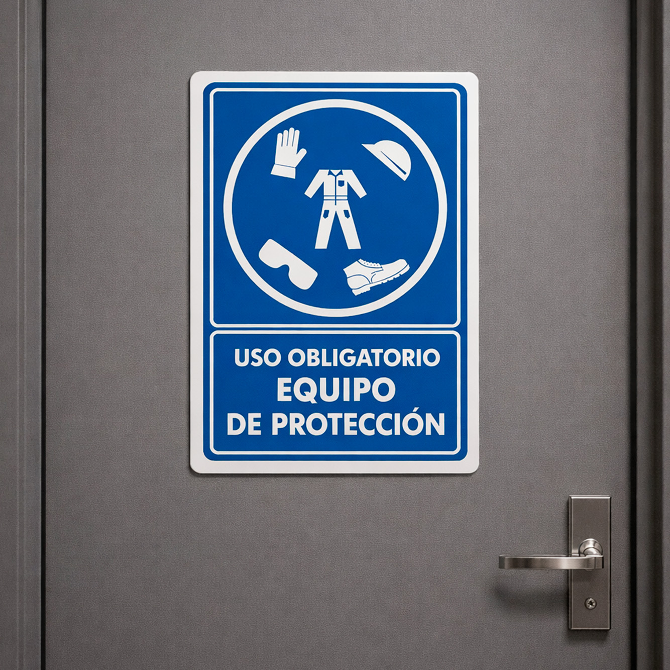 Señalamiento Uso Obligatorio de Equipo de Protección 3 Lugar para Instalar un Señalamiento Uso Obligatorio de Equipo de Protección S00331-03