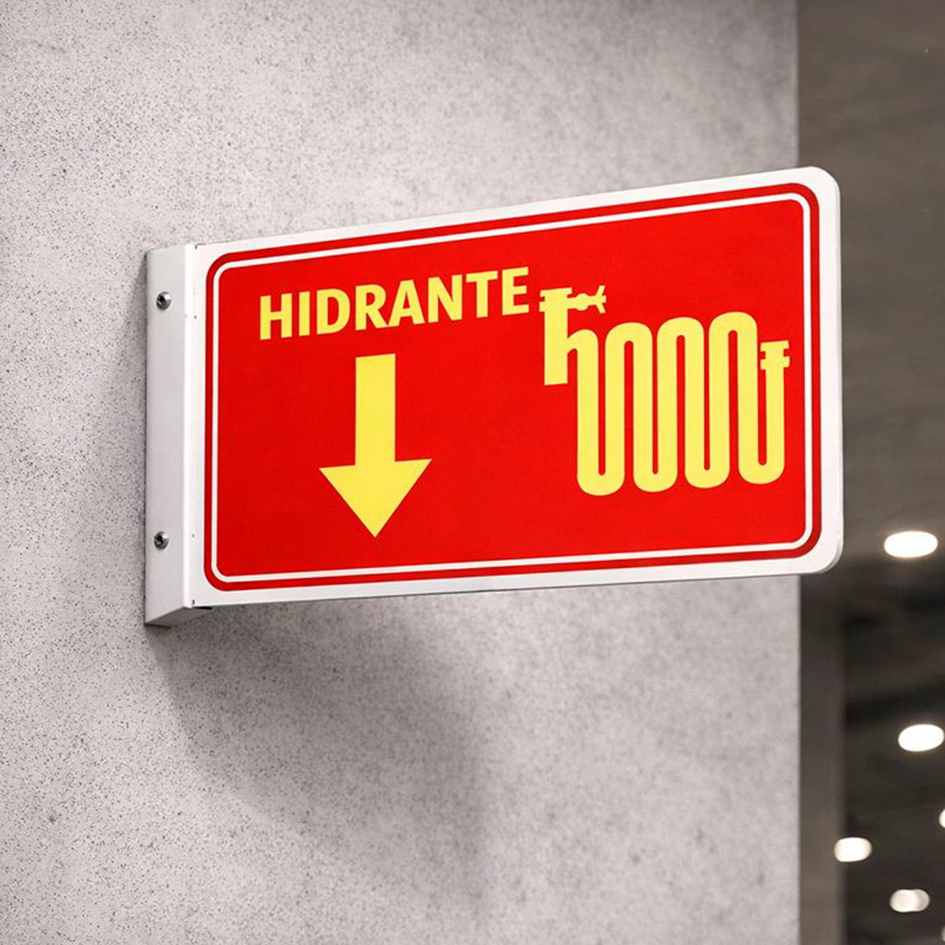 Señalética Hidrante Tipo Bandera 3 Lugar para instalar una señal hidrante del tipo bandera S00018-02